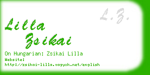 lilla zsikai business card